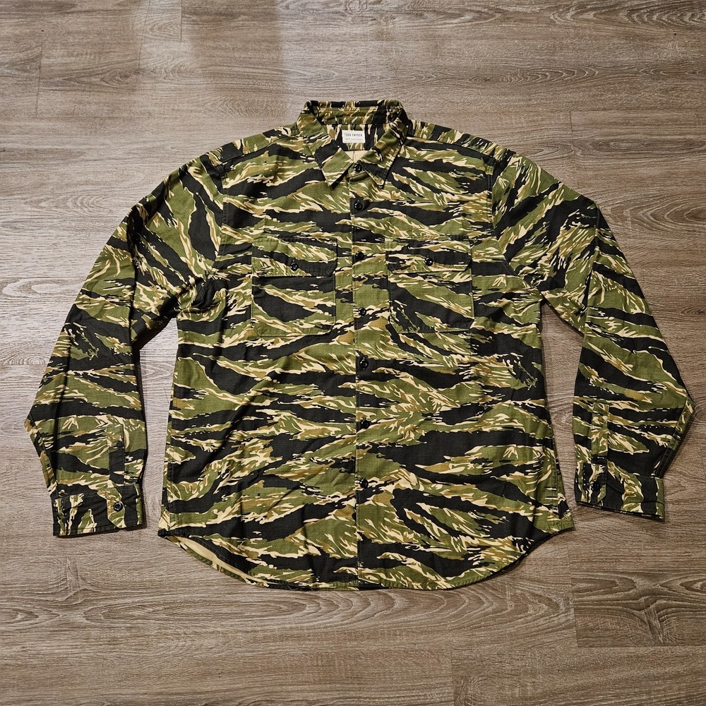 Todd Snyder Tiger Camo Utility Shirt Mens XXL Military Camouflage NWOT